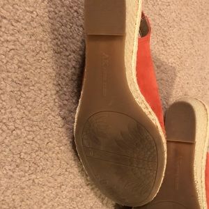 Anne Klein Shoes - Orange w gold studs espadrille wedge Anne Klein Shoes - Orange w gold studs espadrille wedge